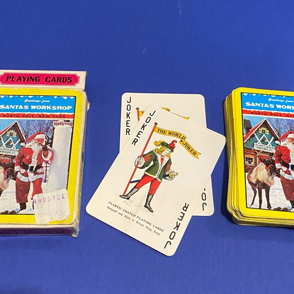 Vintage Santa’s Workshop Playing Cards North Pole, NY - Picture 4 of 5